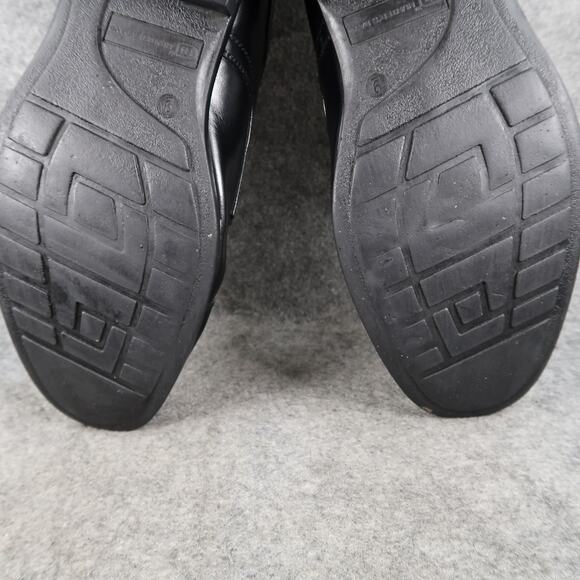 Hunters Bay Shoes Mens 9 Derby Oxford Cap Toe Black Dress Formal Career Classic - Picture 13 of 14